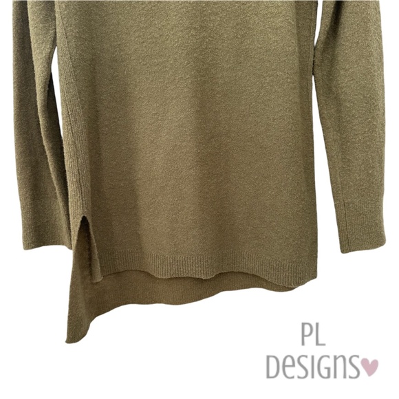 Banana Republic Women's Olive Crewneck Sweater Extra Fine Merino Wool Medium - Picture 8 of 9